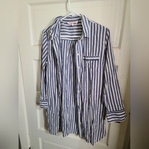 Victoria's Secret Button Down Sleep Top Size Small